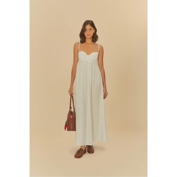 FARM Rio White Maxi Dress - Picture 1 of 15